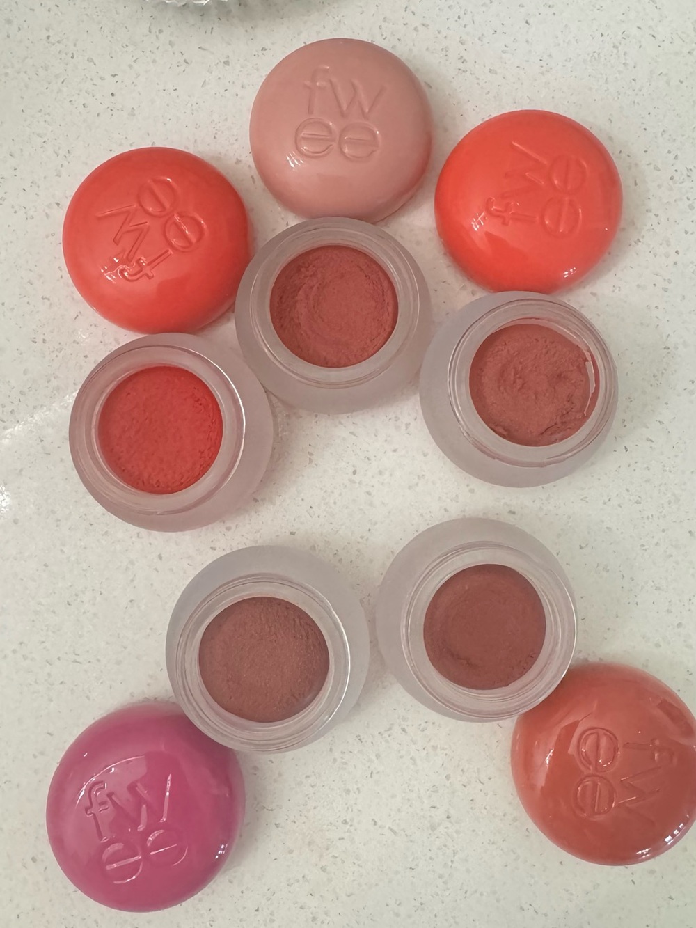 FWEE Blurry Pudding Pot in Pink, Coral, Plum, Mauve, and Red-Brown - Picture 5 of 5